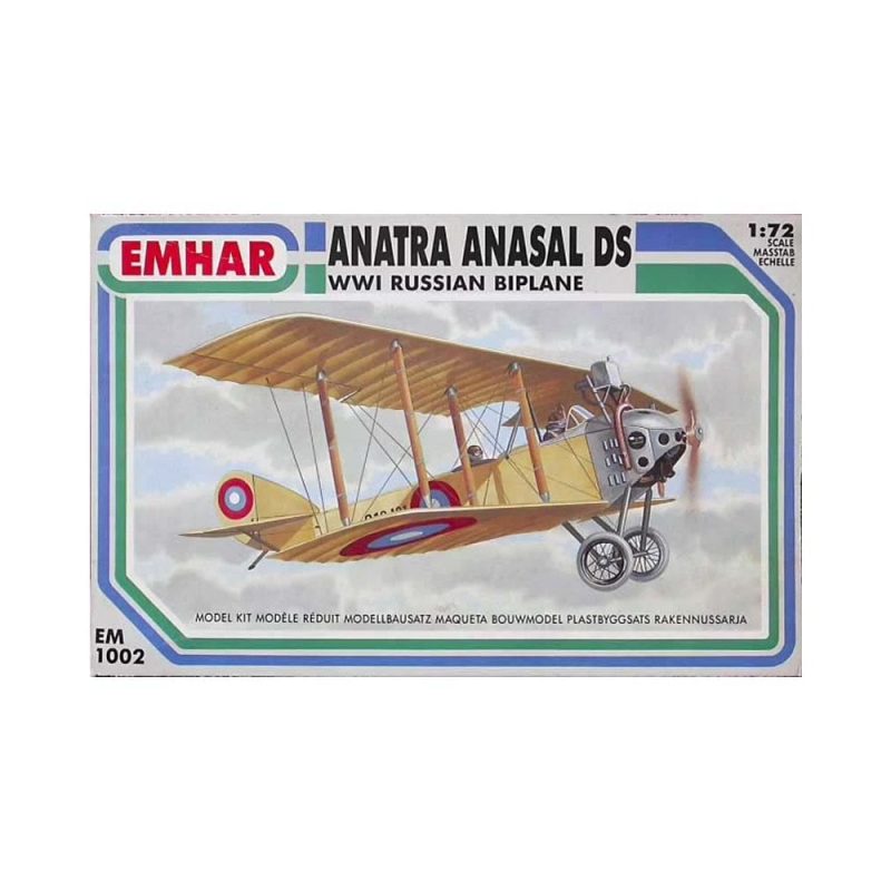 1/72 Anatra Anasal DS WWI Russian Biplane Emhar EM1002