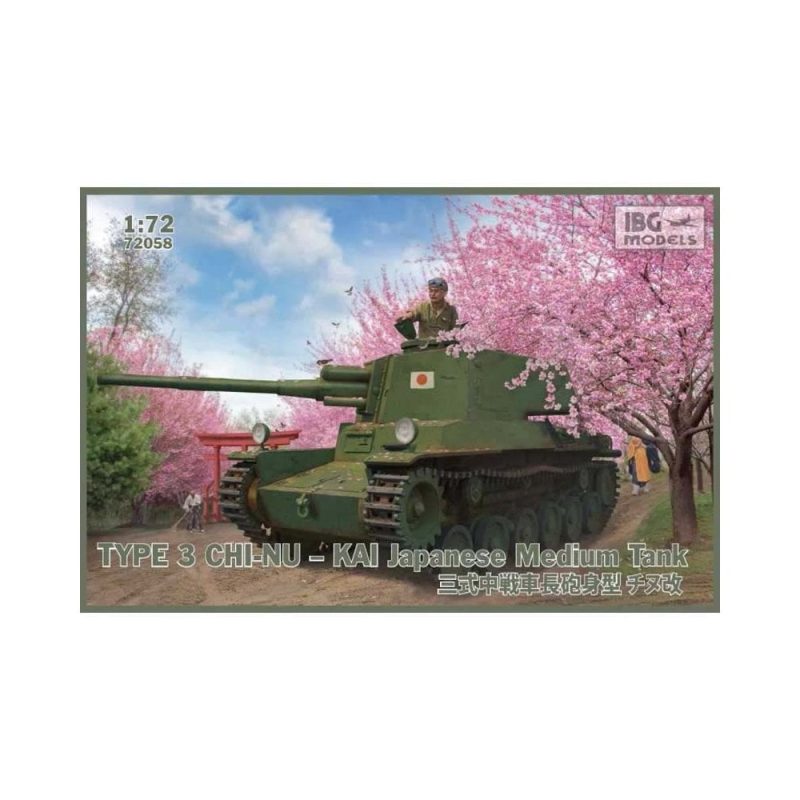 IBG Models Type 3 Chi-Nu ? Kai Japanese Medium Tank (1/72) 72058