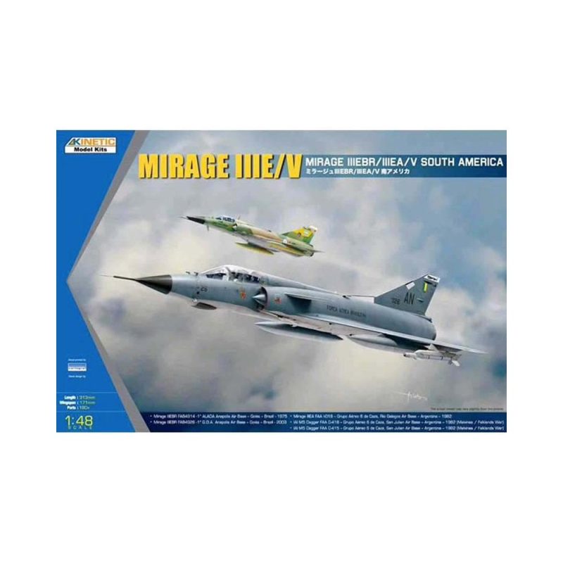 1/48 Mirage IIIEBR/IIIEA/V South America Kinetic K48052