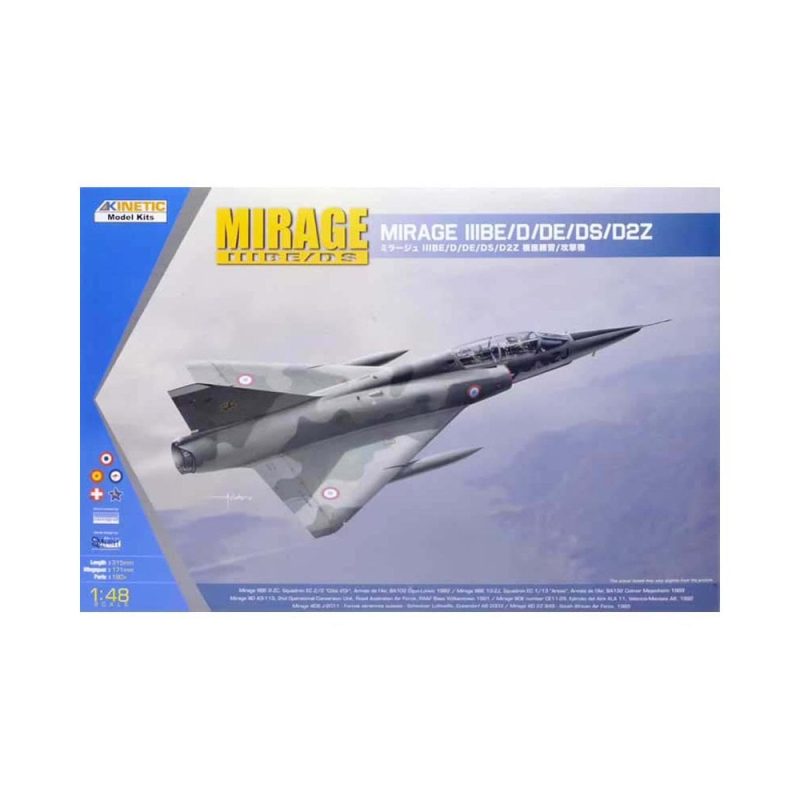 1/48 Mirage IIIBE/D/DE/DS/D2Z Kinetic 48054