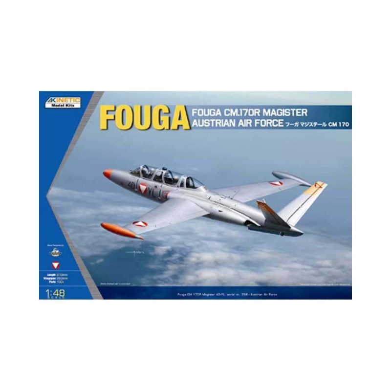 1/48 Fouga CM.170R Magister Austrian Air Force Kinetic 48059