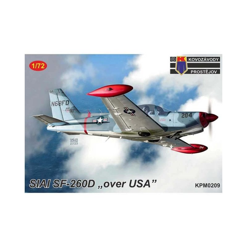 1/72 SIAI SF-260D Over USA Kovozavody Prostejov 72209