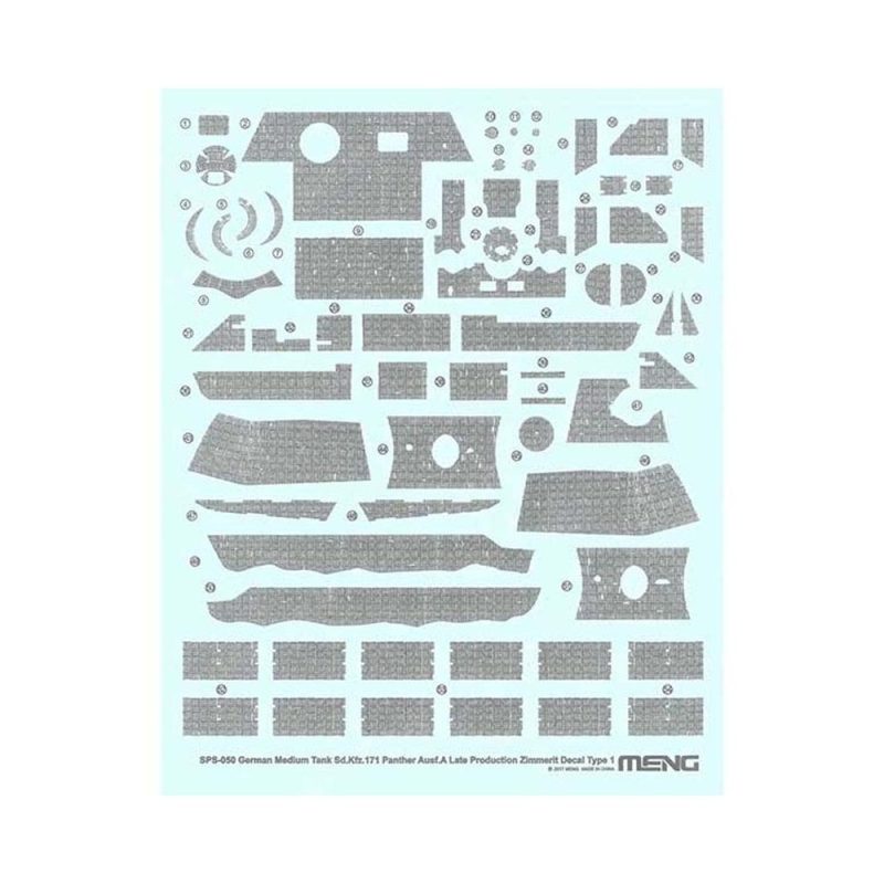 1/35 Panther Zimmerit Decal A Meng Model SPS-050