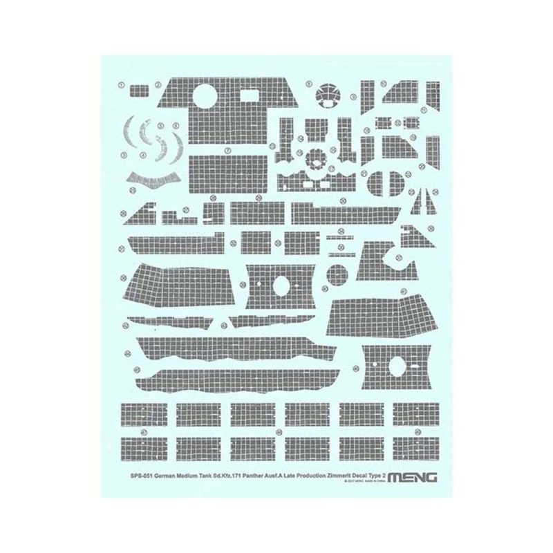 1/35 Panther Zimmerit Decal B Meng Model SPS-051