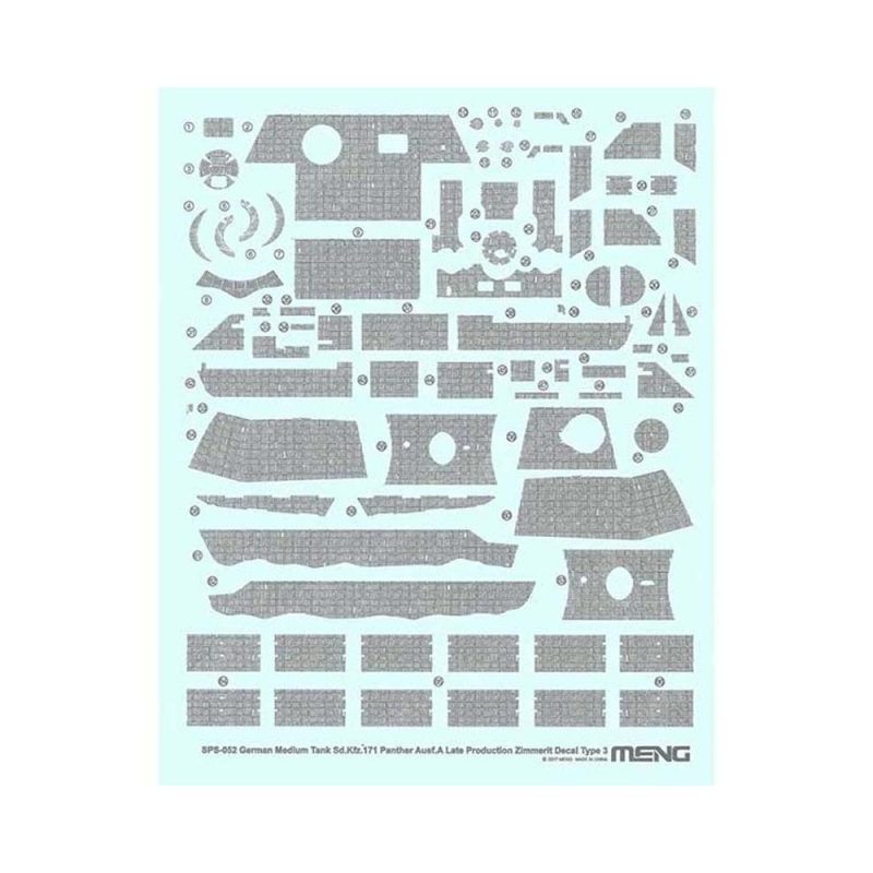1/35 Panther Zimmerit Decal C Meng Model SPS-052