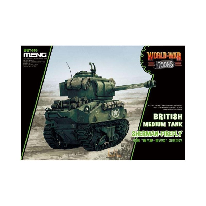 British Tank Sherman Firefly World War Toon Meng Model WWT-008