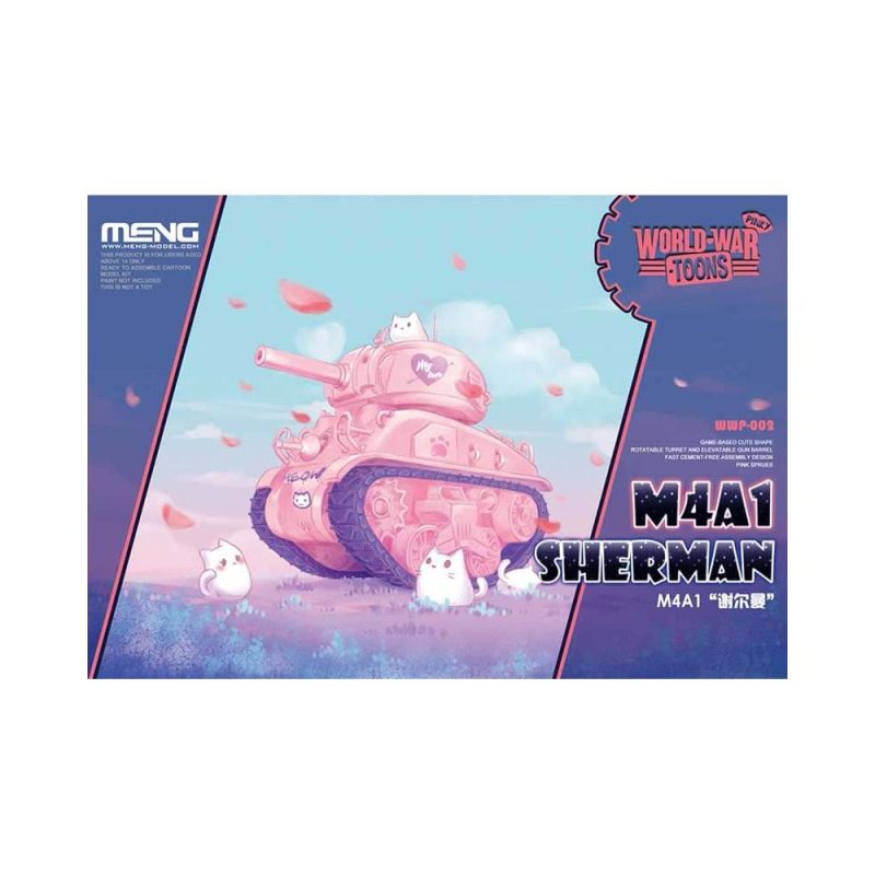 M4A1 Sherman Pinky World War Toon Meng Model WWP-002
