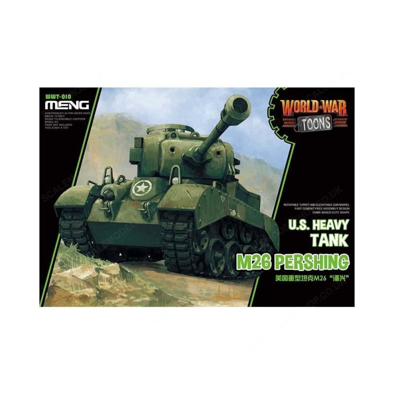 US Heavy Tank M26 Pershing Toon Tank Meng Model WWT-010
