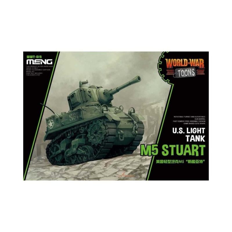 M5 Stuart US Light Tank Toon Tank Meng Model WWT-012