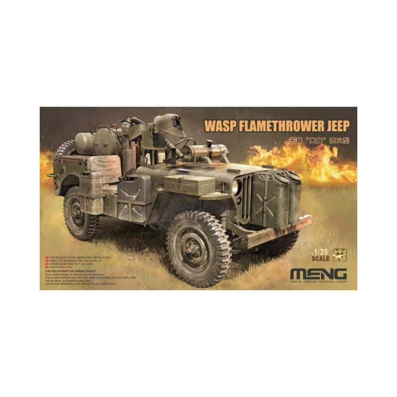 1/35 Wasp Flamethrower Jeep Meng Model VS-012
