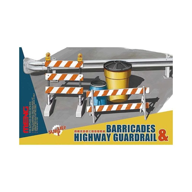 1/35 Barricades and Highway Guardrail Meng Model SPS-013