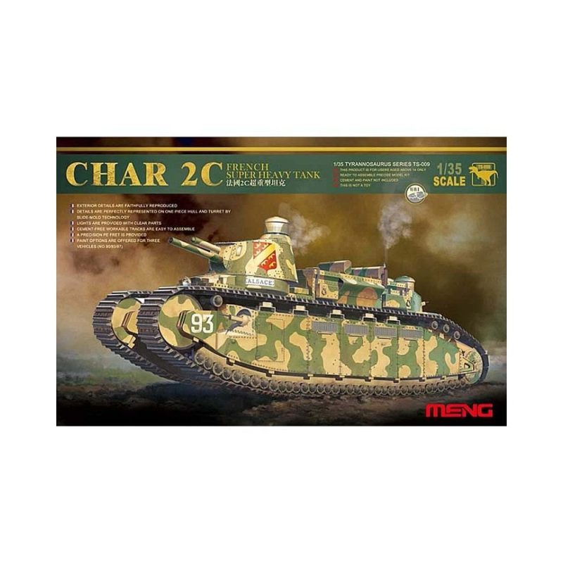 1/35 Char 2C French Super Heavy Tank Meng Model TS-009