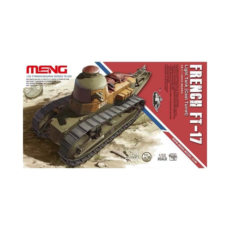 1/35 FT-17 French Light Tank (Cast Turret) Meng Model TS-008