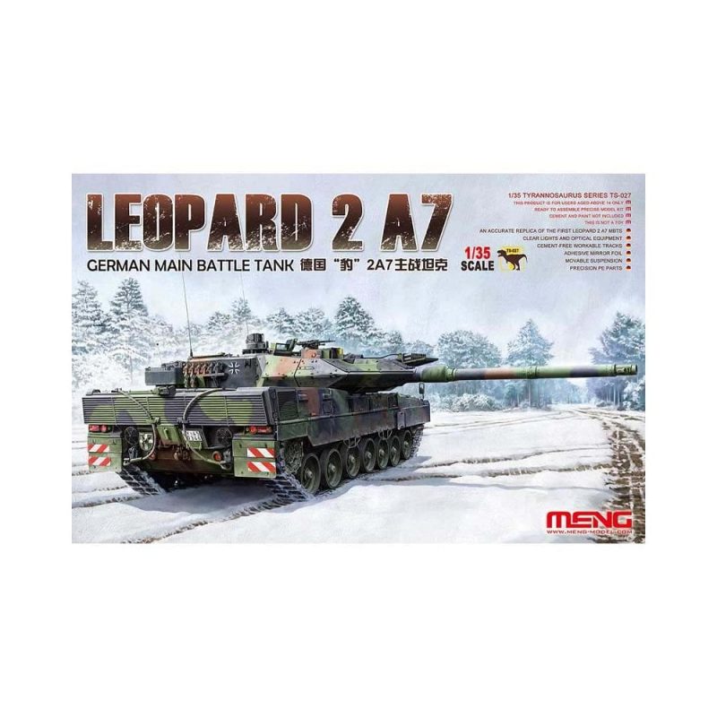 1/35 Leopard 2 A7 German Main Battle Tank Meng Model TS-027