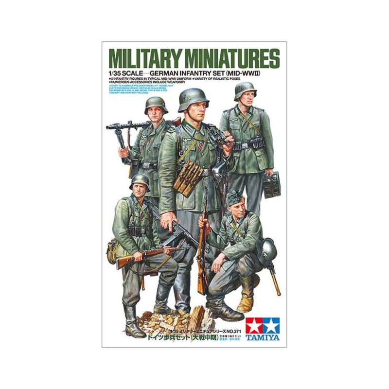 Tamiya German Infantry Set (Mid-WWII) (1/35) 35371