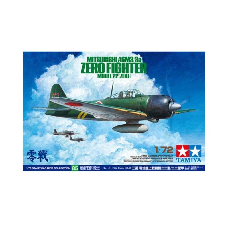 Tamiya Mitsubishi A6M3/3a Zero Fighter Model 22 (Zeke) (1/72) 60785