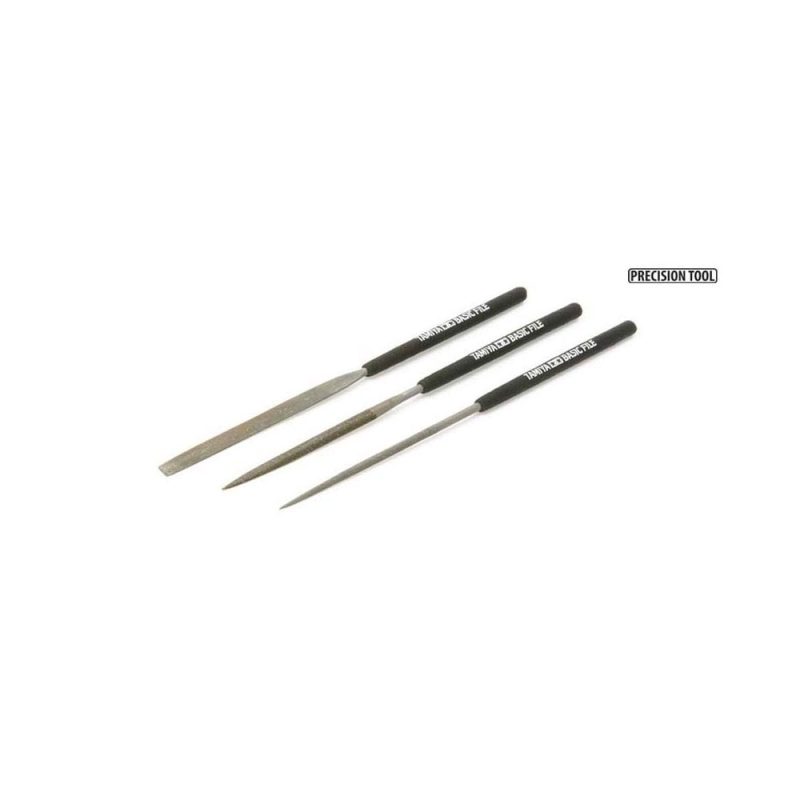Tamiya Basic File Set Smooth Double Cut (3pk) 74104