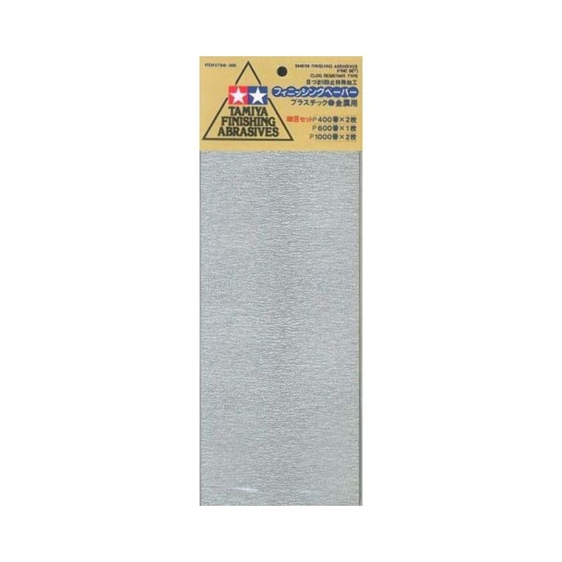 Tamiya Finishing Abrasives Fine Set (229x93mm) 87010