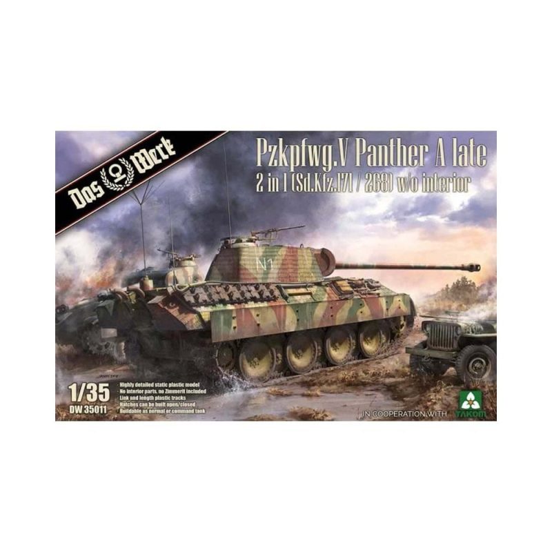 Das Werk PzKpfw,V Panther A Late 2 in 1 Sd.Kfz.171/268 (1/35) DW35011