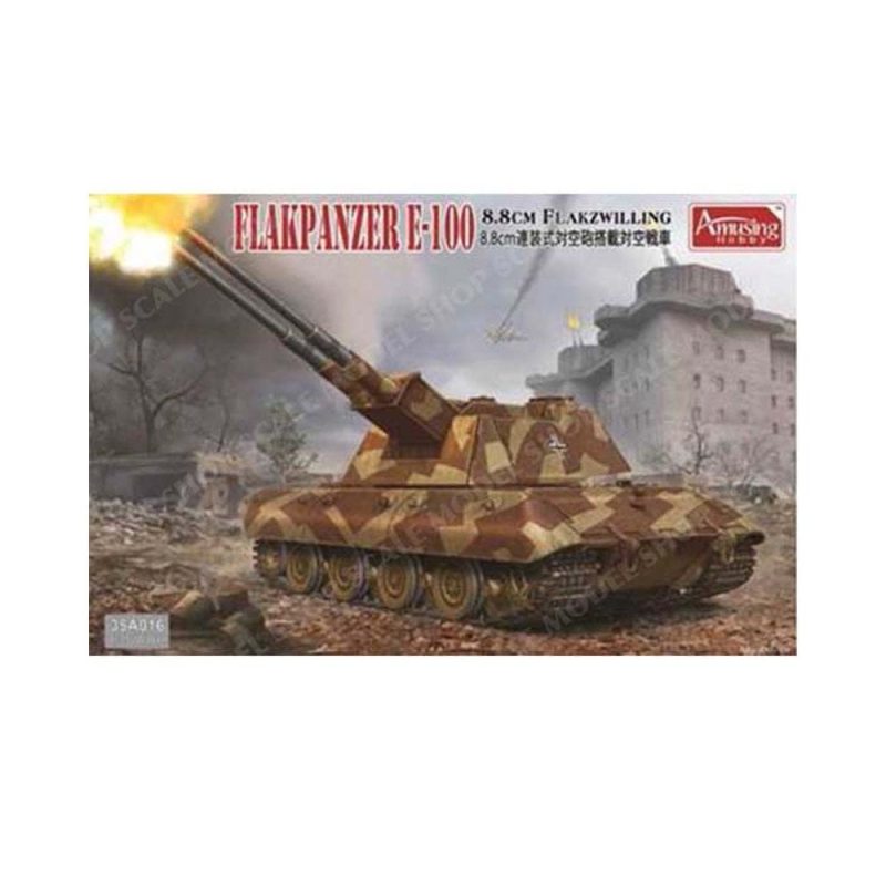 1/35 8.8cm Flakzwilling Flakpanzer E-100 Amusing Hobby 35A016