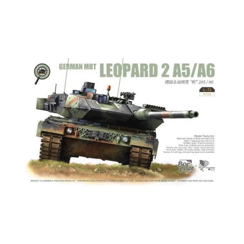 Amusing Hobby Leopard 2 A5/A6 Border Model (1/72) TK7201