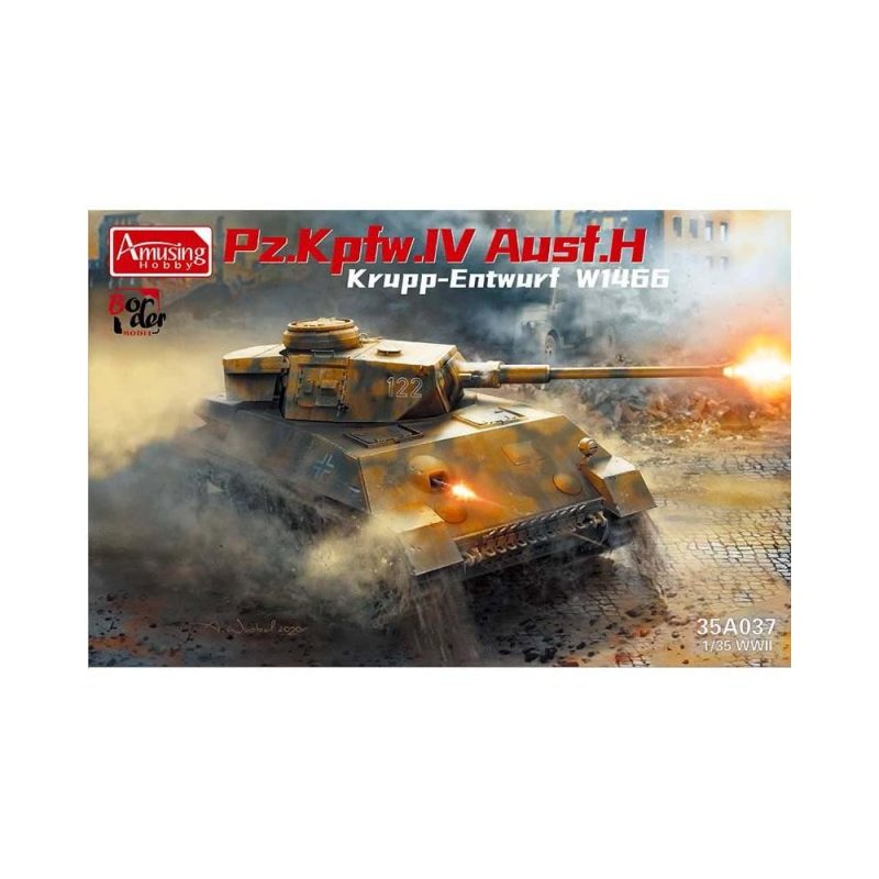 Amusing Hobby Panzer IV Ausf.H Krupp Entwurf W1466 (1/35) 35A037