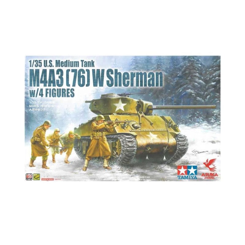 1/35 U.S. Medium Tank M4A3 (76) W Sherman Asuka 35-048