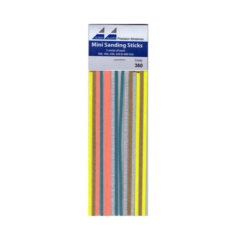 Albion Alloys Mini Sanding Sticks (15pk) 360