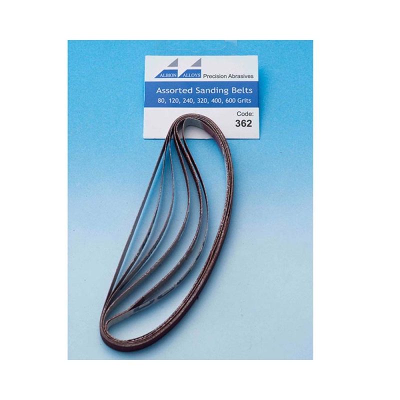 Albion Alloys Sanding Stick Replacement Belts Assorted (6pk) 362