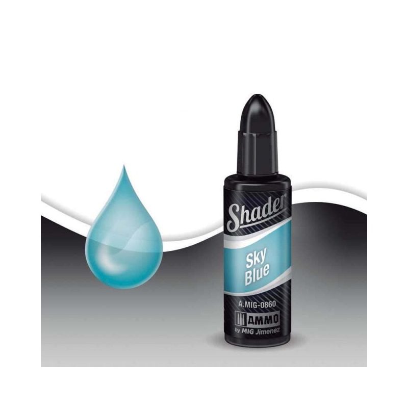 10ml Sky Blue Acrylic Shader Ammo A.MIG-0860