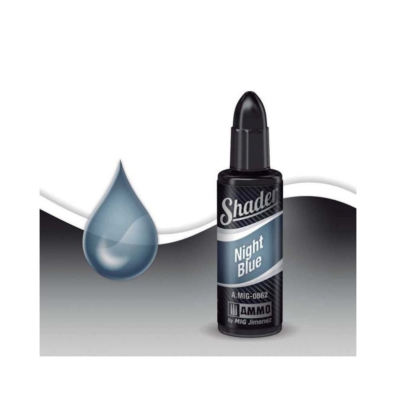 10ml Night Blue Acrylic Shader Ammo A.MIG-0862