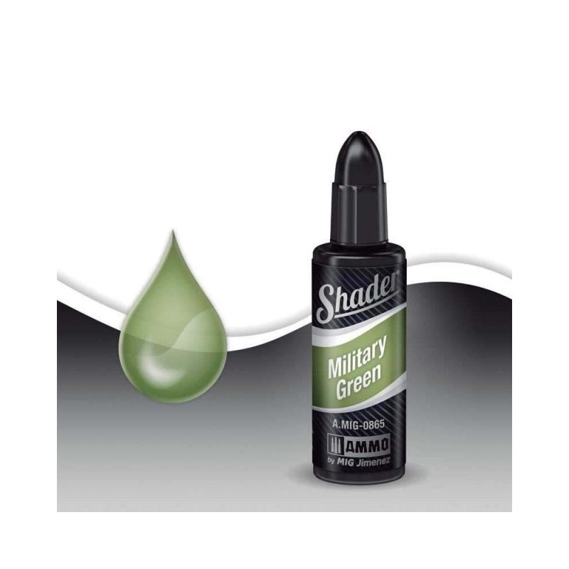 10ml Military Green Acrylic Shader Ammo A.MIG-0865