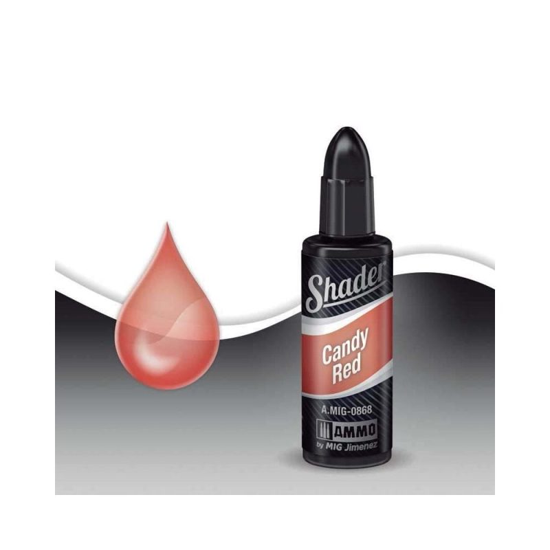 10ml Candy Red Acrylic Shader Ammo A.MIG-0868