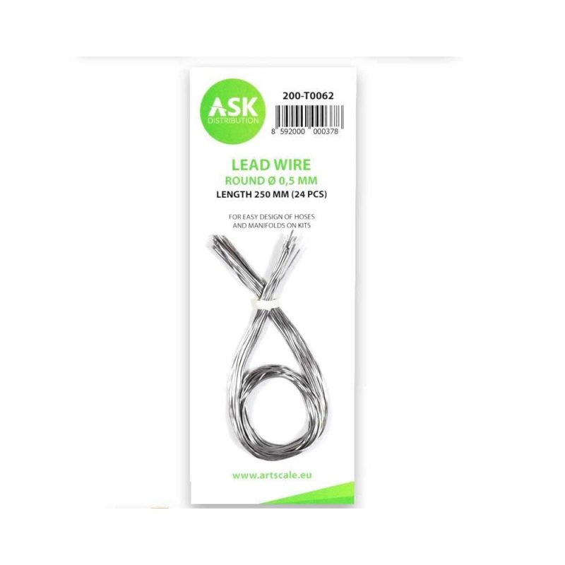 Lead Wire - Round 0,5mm X 250mm ASK 200-T0062