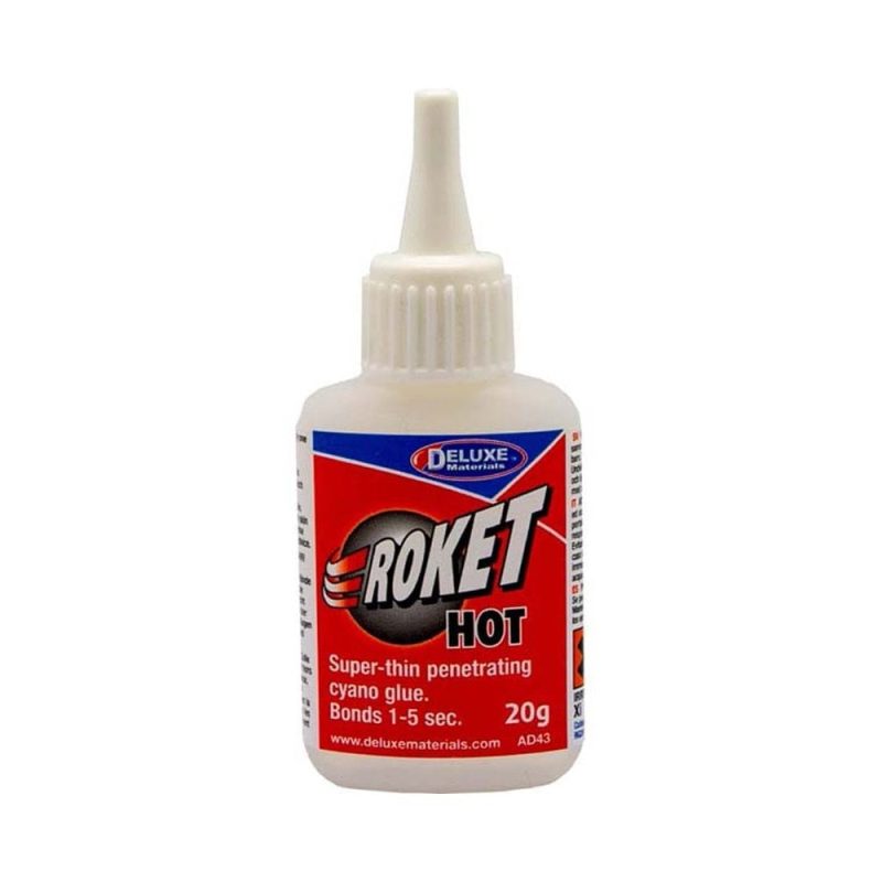 Deluxe Materials Hot Roket Cyanoacrylate [Red] (20g) AD-43