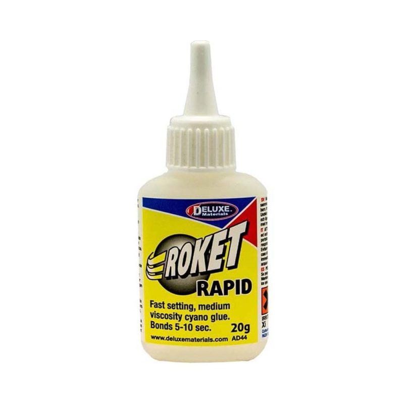 Deluxe Materials Rapid Roket Cyanoacrylate [Yellow] (20g) AD-44