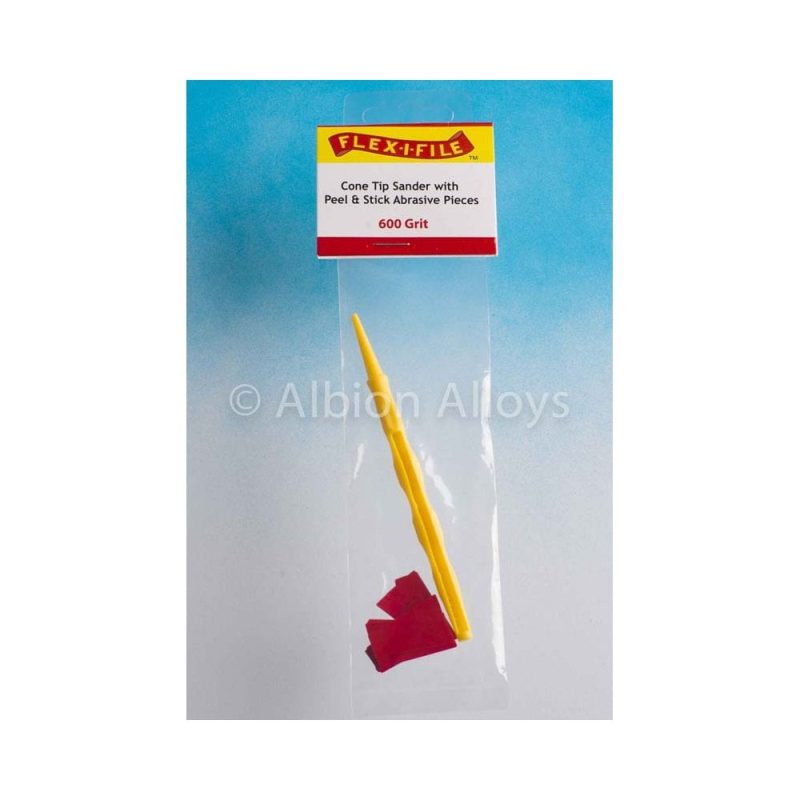 Flex-i-File Cone Tip Sander - 600 Grit + Applicator Handle |CS600