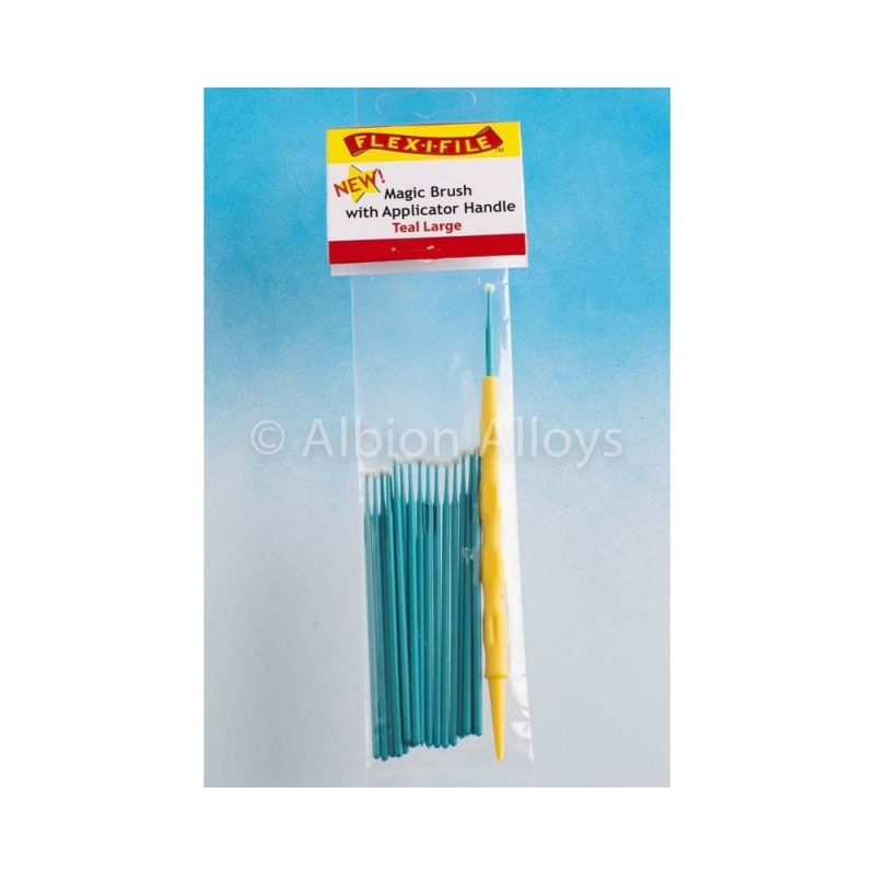 Flex-i-File Magic Brush - Teal Large + Applicator Handle |M930004