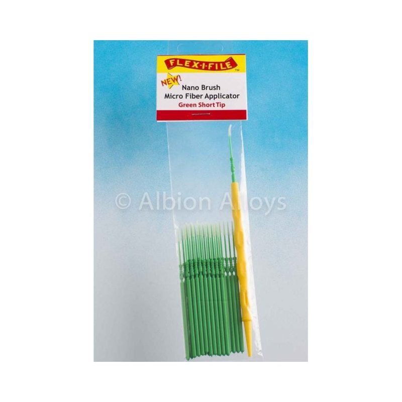 Flex-i-File Nano Brush - Green Short Tip + Applicator Handle |N934001