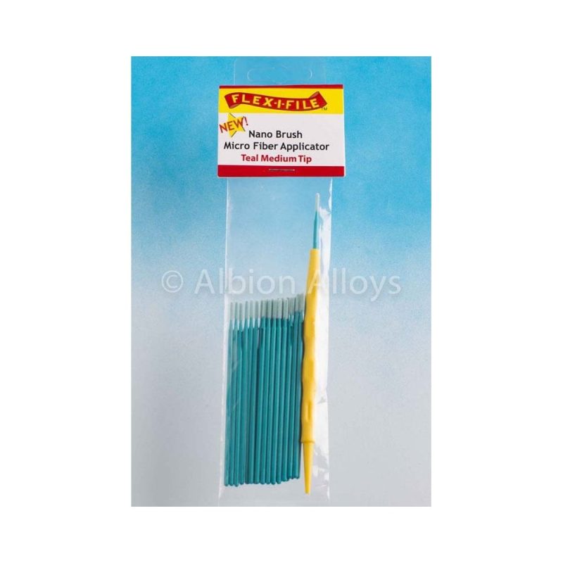 Flex-i-File Nano Brush - Teal Medium Tip + Applicator Handle |N935004