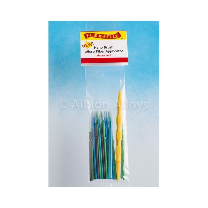 Flex-i-File Nano Brush - Assorted Pack + Applicator Handle |NB06