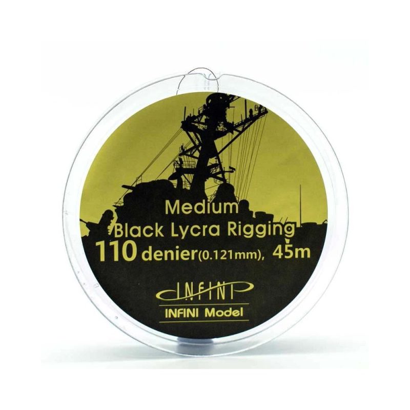 1/350-1/200 (145ft) Black Ship Rigging Medium Infini Model IR-1101B