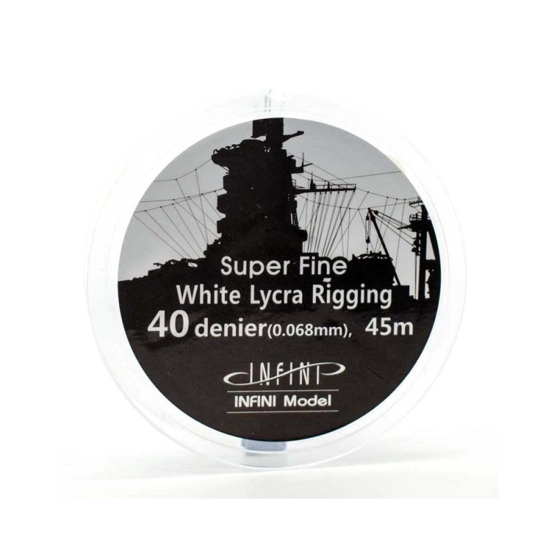 1/700-1/350 (145ft) White Ship Rigging Super Fine Infini Model IR-0402W