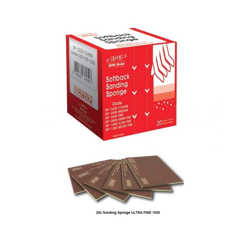 20X Sanding Sponge Ultra Fine 1000 Infini Model ISP-1000