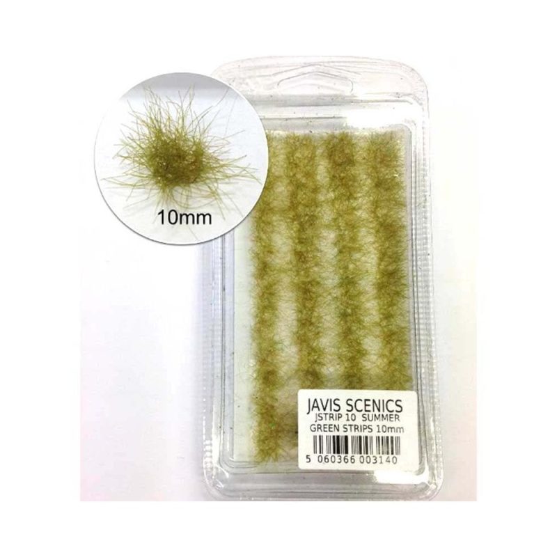 Javis Static Grass Strips Summer Green (10mm) JSTRIP10