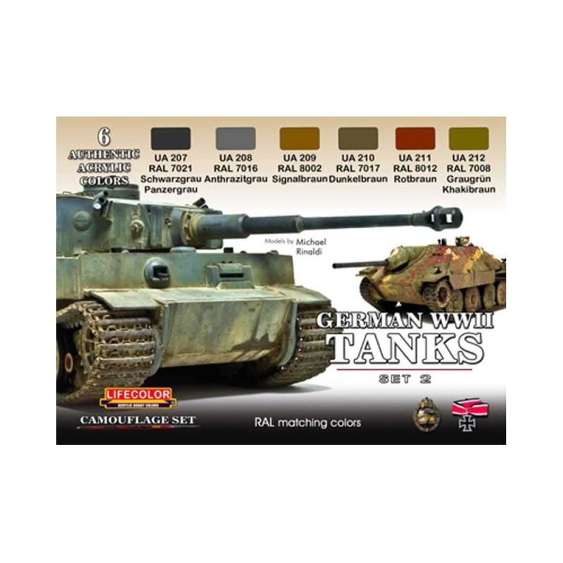LifeColor German WWII Tanks Set 2 CS-03
