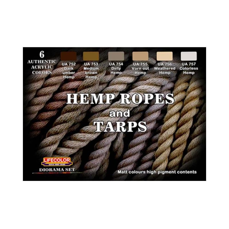 LifeColor Hemp Ropes and Tarps Paint Set CS-28