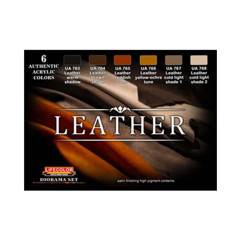 LifeColor Leather Weathering Paint Set CS-30
