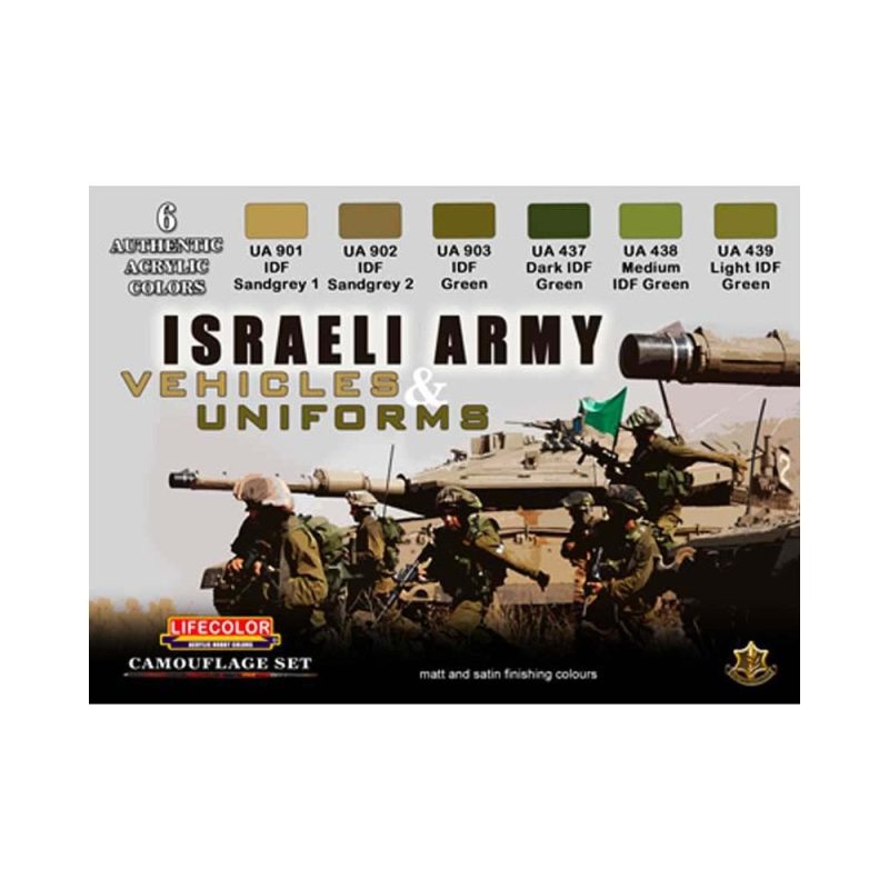 LifeColor Israeli Army Vehicles & Uniforms Paint Set CS-32