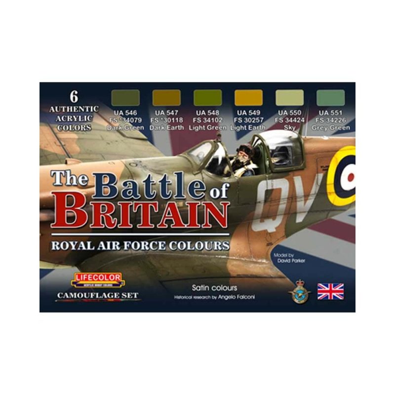 LifeColor Battle of Britain RAF Paint Set CS-35